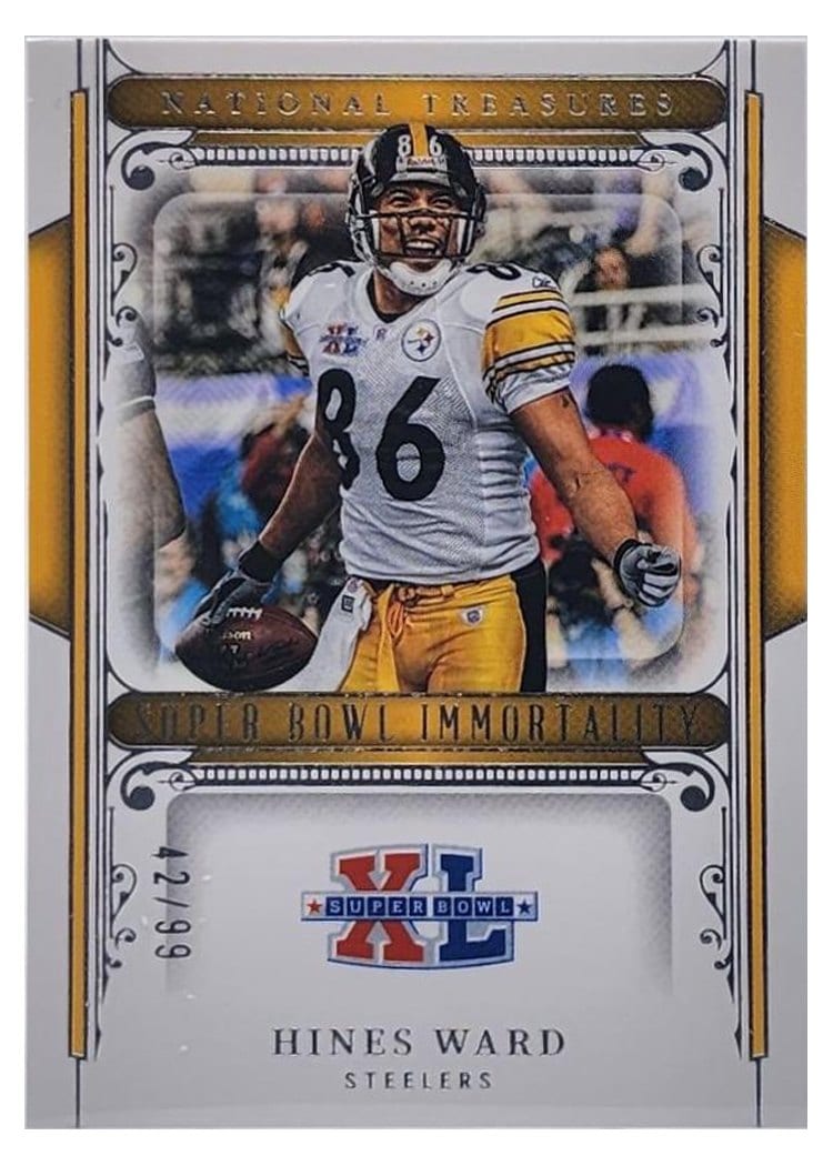 2025 Panini National Treasures Super Bowl Immortality Hines Ward #13 card
