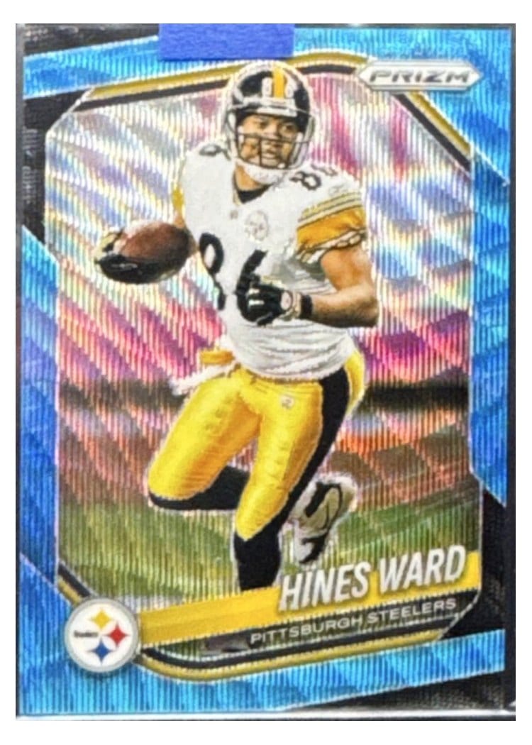 2025 Panini Prizm Base Set Hines Ward Blue Wave #102 card