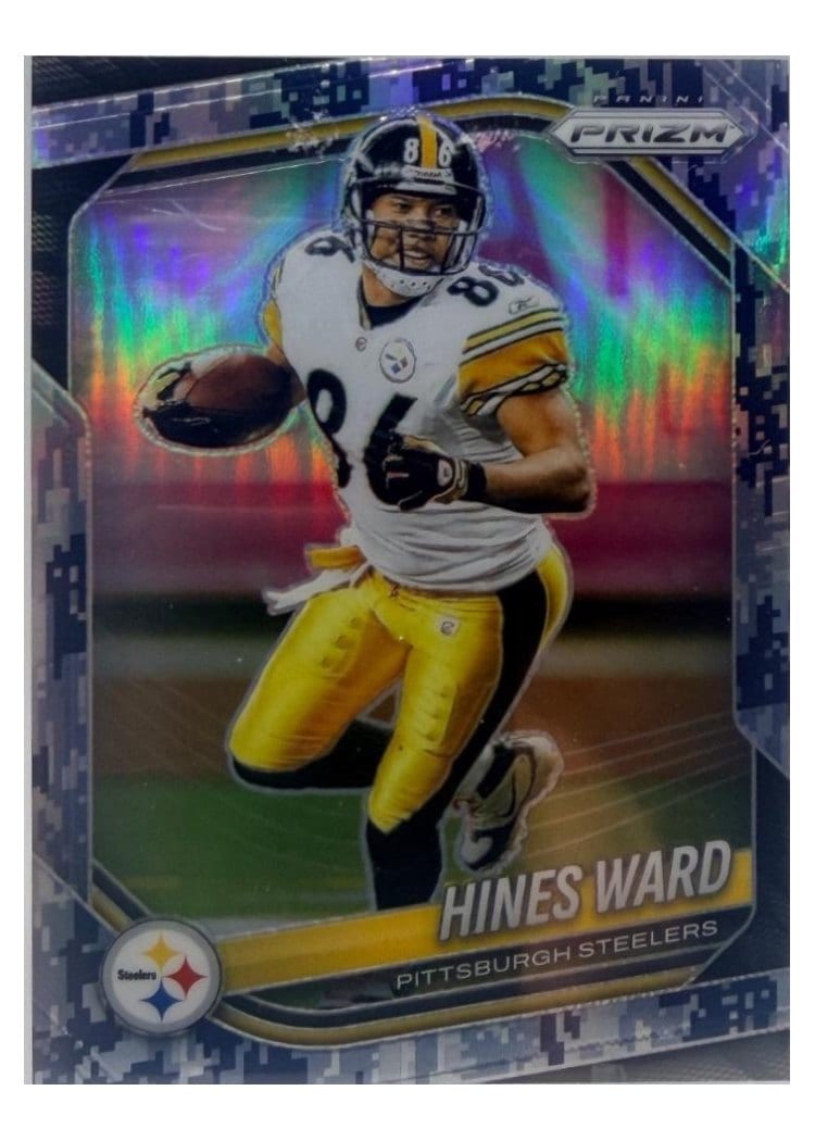2025 Panini Prizm Base Set Hines Ward Navy Camo #102 card