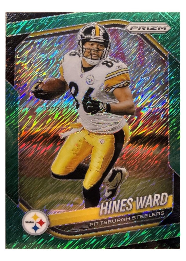 2025 Panini Prizm Base Set Hines Ward Green Shimmer #102 card