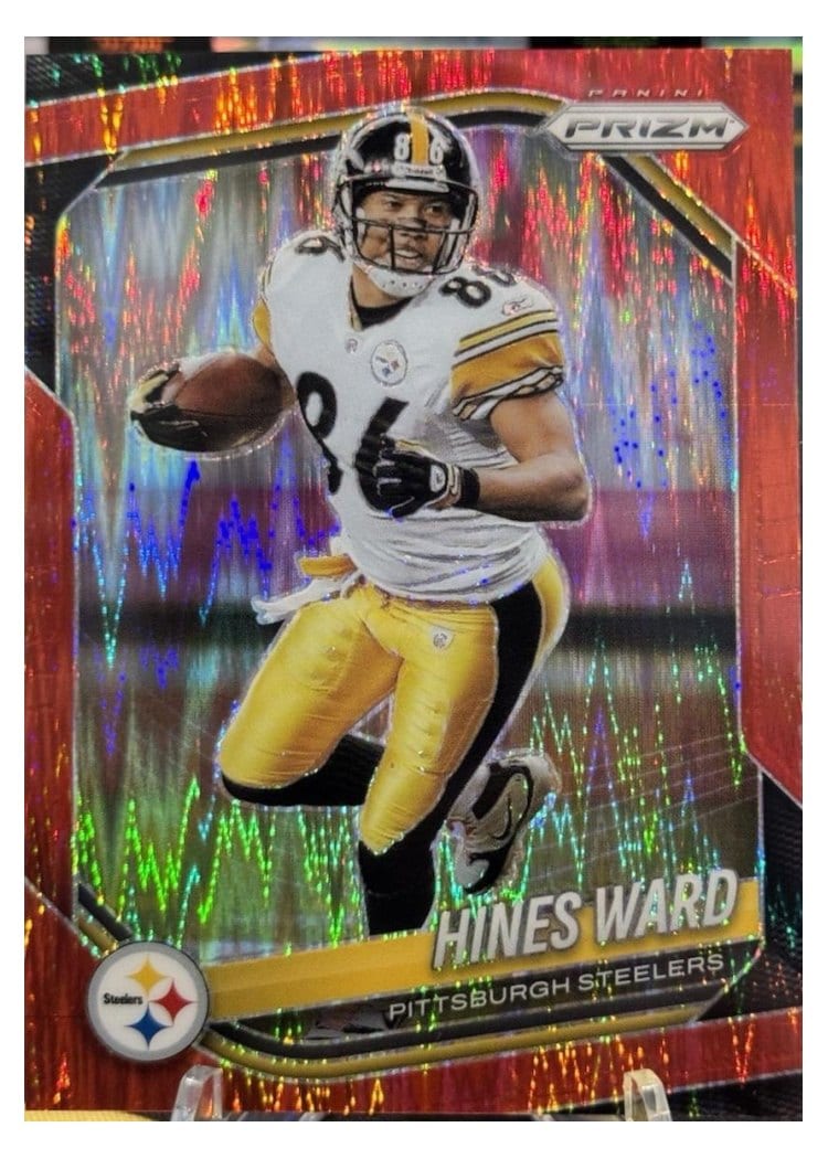 2025 Panini Prizm Base Set Hines Ward Red Flash #102 card
