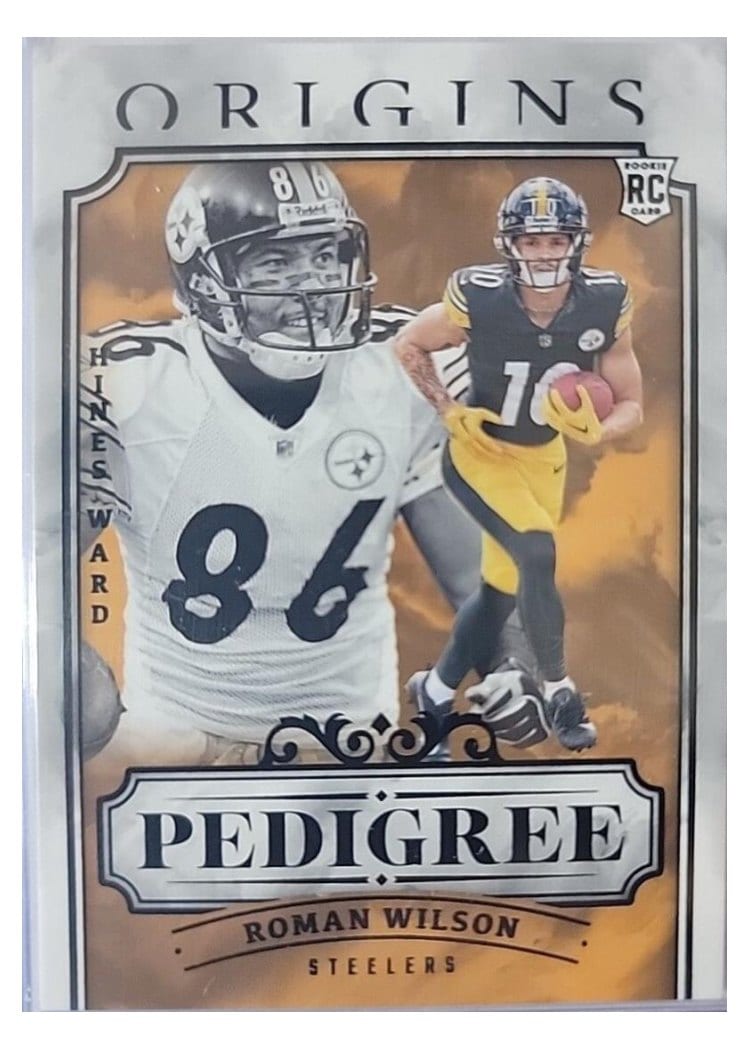 2024 Panini Origins Pedigree Hines Ward / Roman Wilson #14 card