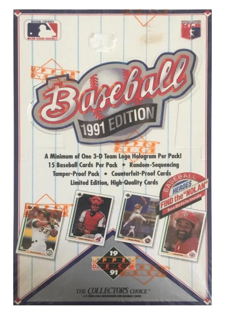 1991 Upper Deck Hobby Box card