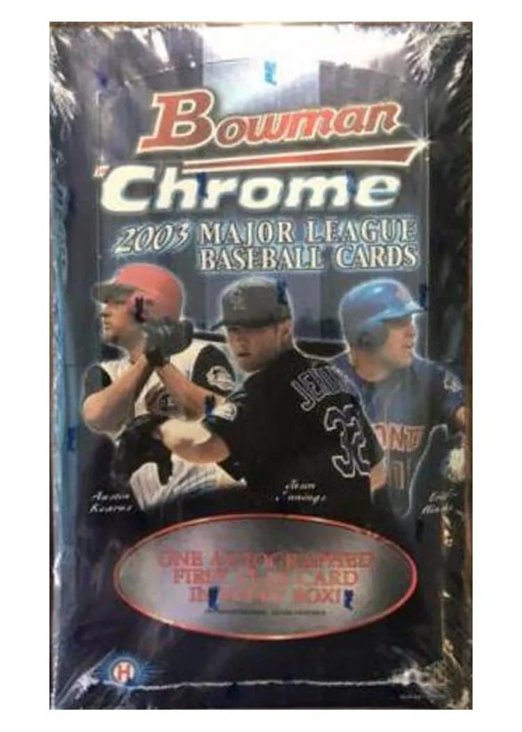 2003 Bowman Chrome Hobby Box card