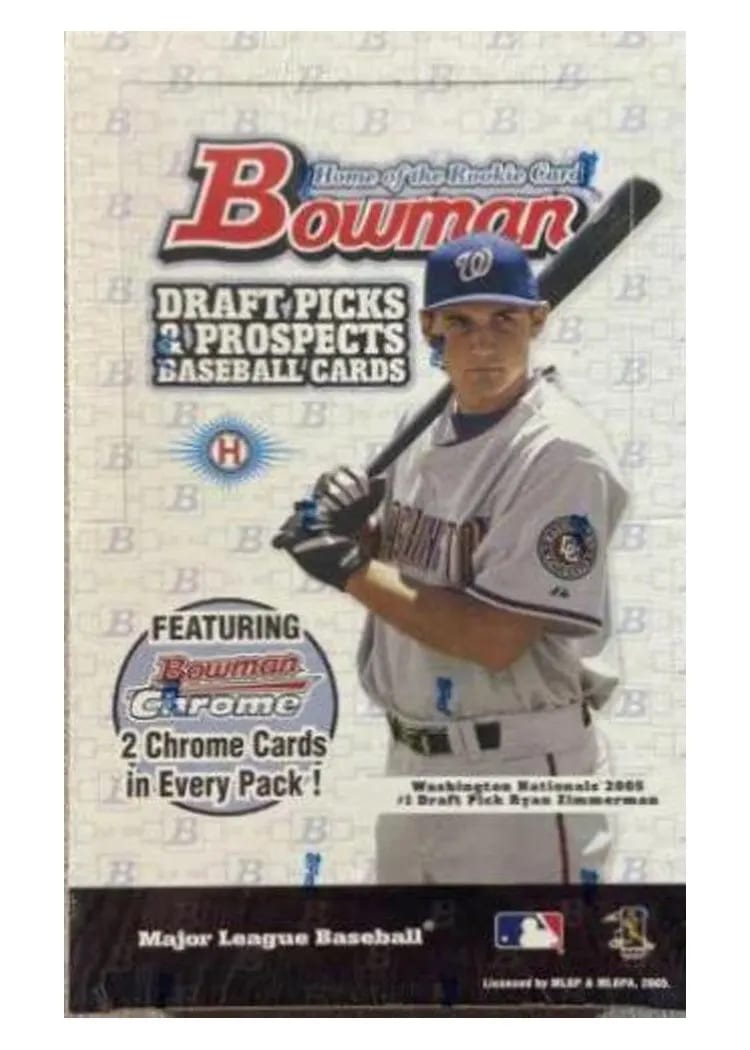 2005 Bowman Draft Picks Hobby Box card