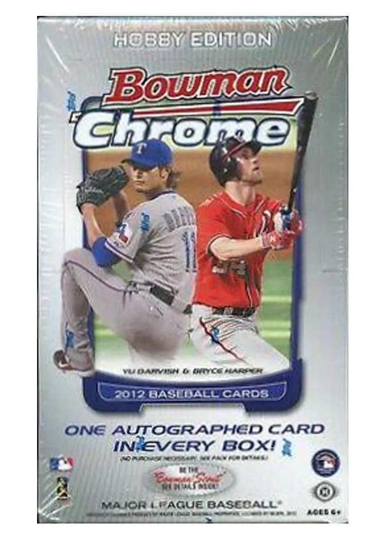 2012 Bowman Chrome Hobby Box card