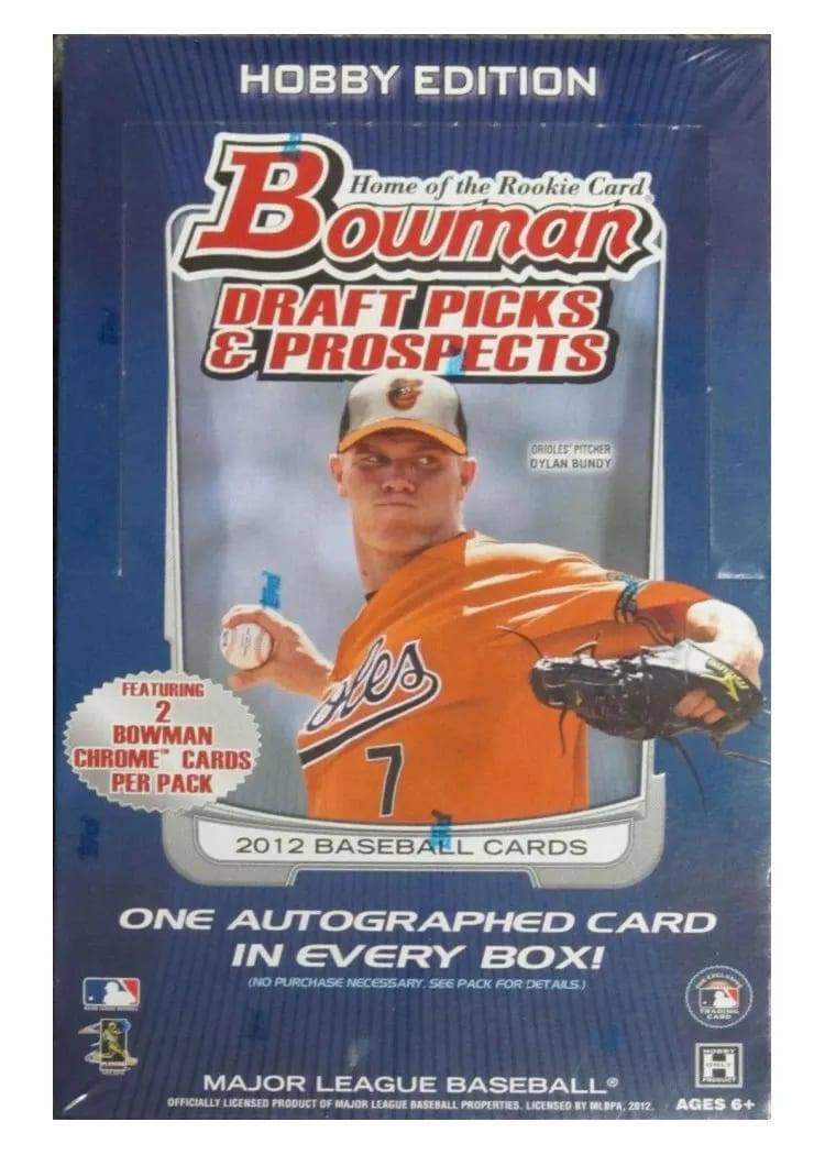 2012 Bowman Draft Picks & Prospects Hobby Box card