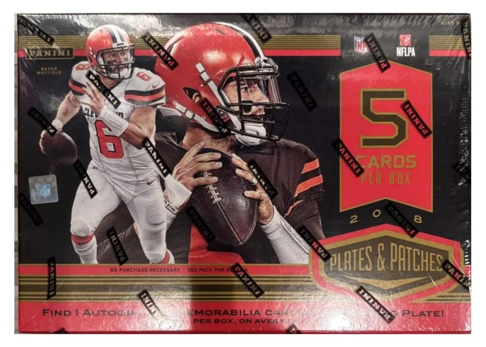 2018 Panini Plates & Patches Hobby Box card