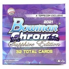2022 Bowman Chrome Hobby Box Sapphire card