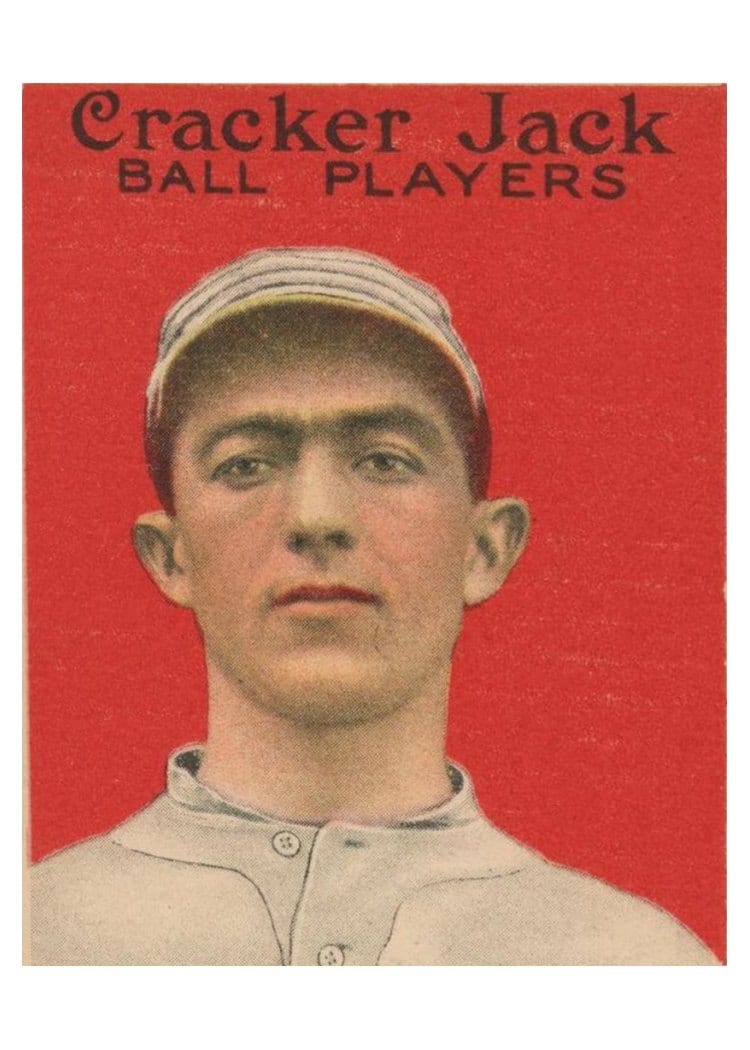 1915 Cracker Jack Home Run Baker #2 card