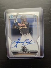 2023 Bowman Draft Chrome Prospect Autographs Homer Bush Jr. #CDA-HB card