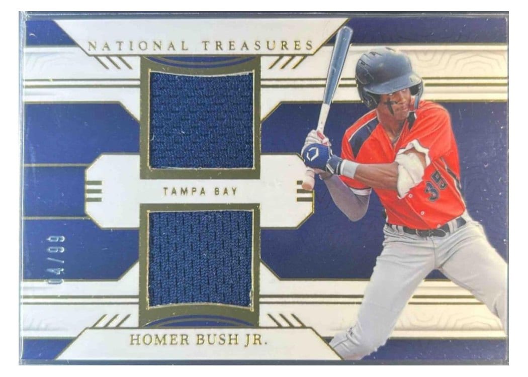 2024 Panini National Treasures Game Gear Swatches Dual Homer Bush Jr. #2 card