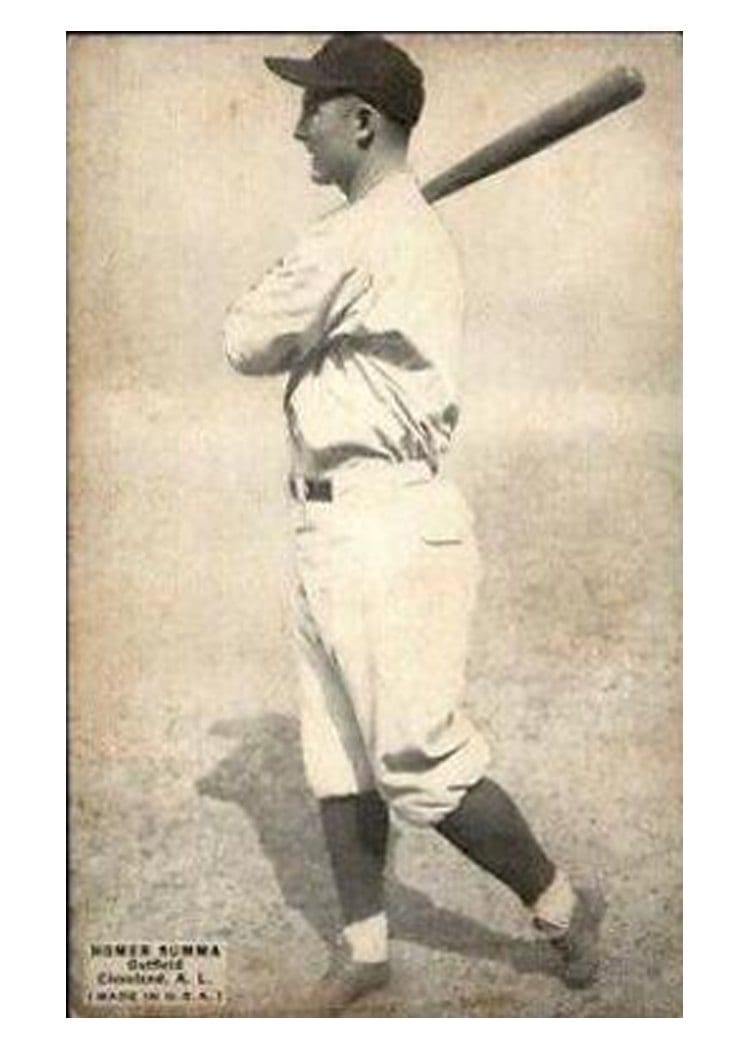 1925 Exhibits Homer Summa card
