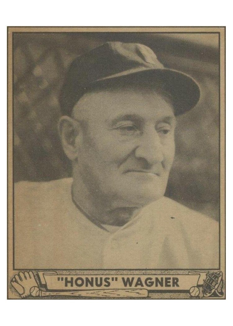 1940 Play Ball Honus Wagner #168 card
