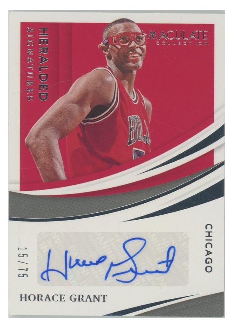 2020-21 Panini Immaculate Collection Heralded Signatures Horace Grant #HS-HGR card