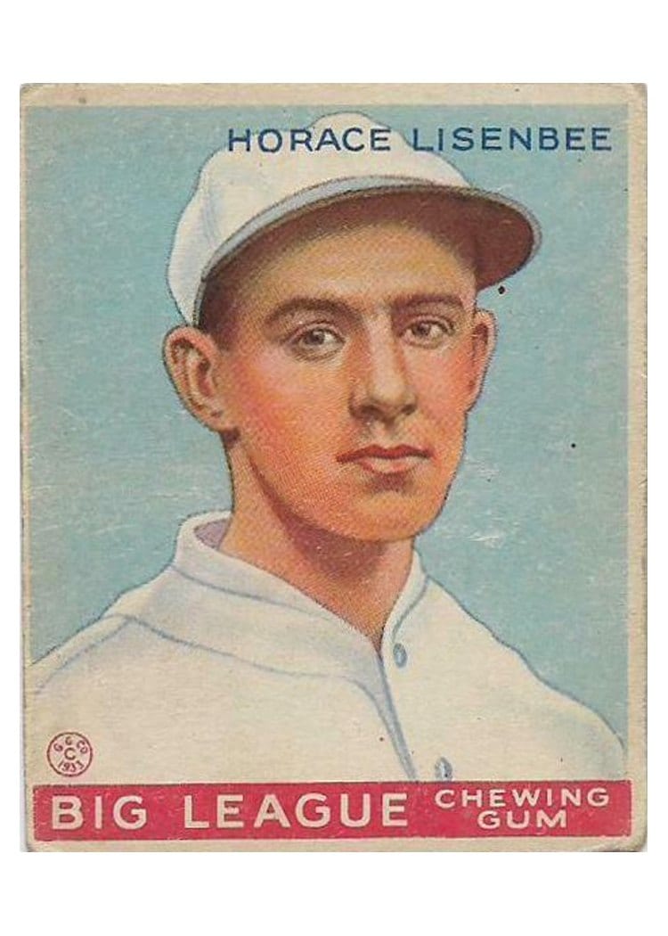 1933 Goudey Horace Lisenbee #68 card