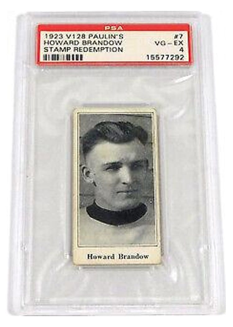 1923 V128 Paulin's Howard Brandow Stamp Redemption #7 card