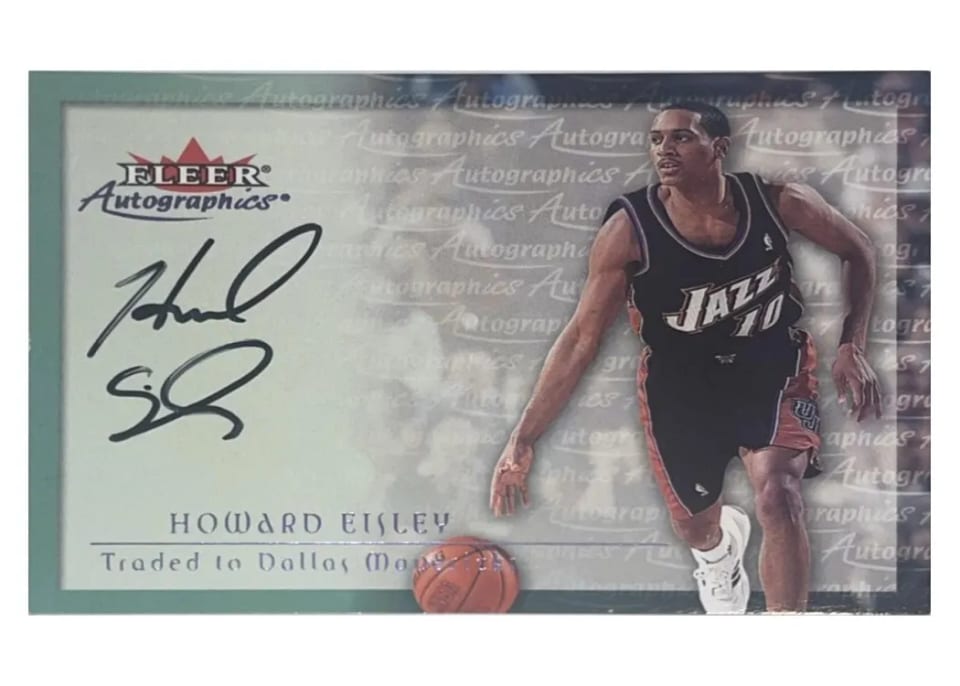 2000 Fleer Tradition Autographics Howard Eisley card