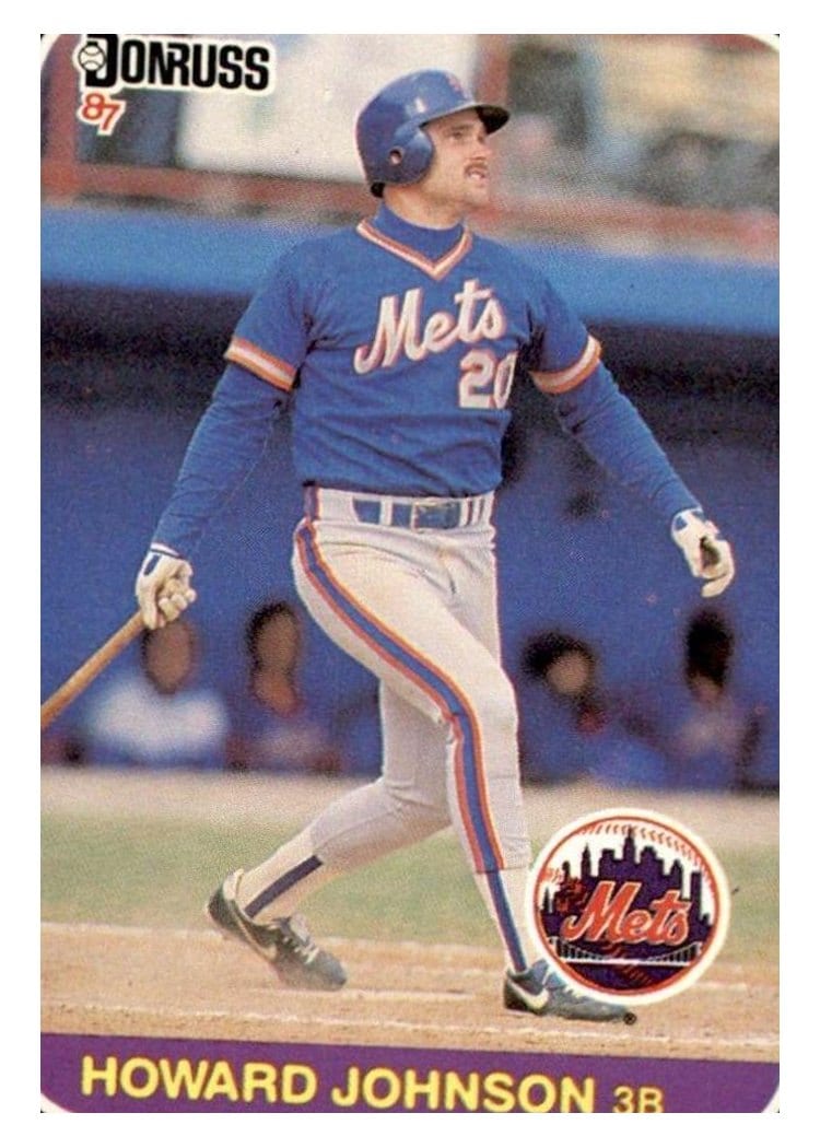 1987 Donruss Howard Johnson #646 card