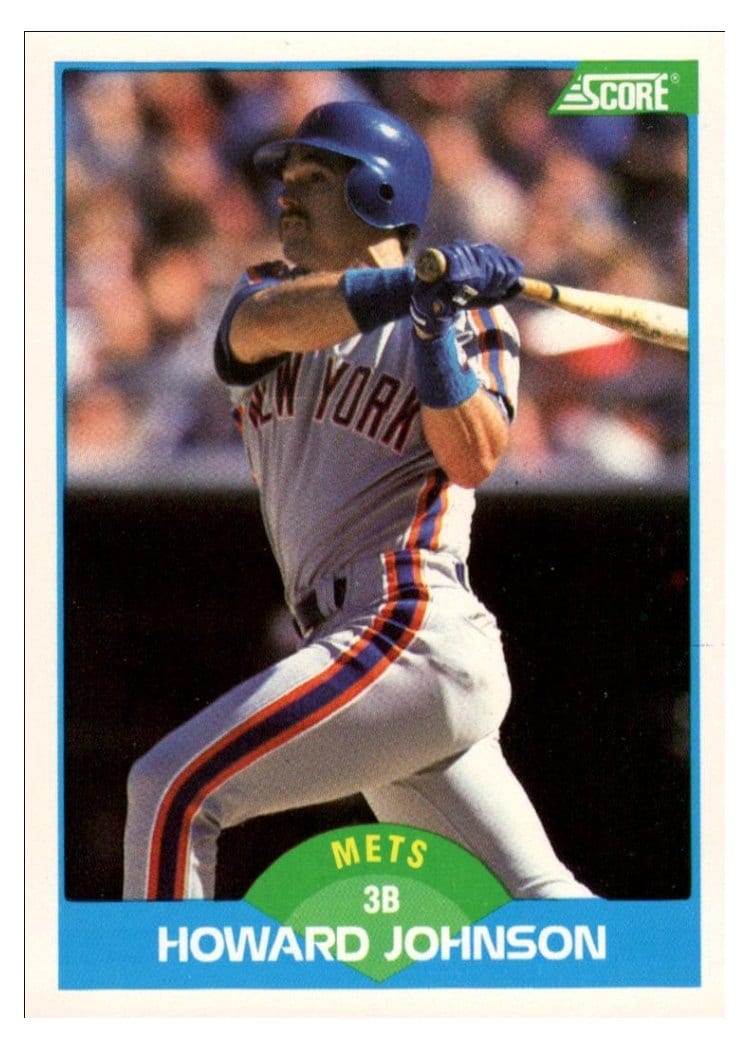 1989 Score Howard Johnson #136 card
