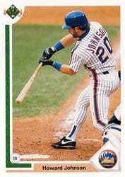 1991 Upper Deck Base Set Howard Johnson #124 card