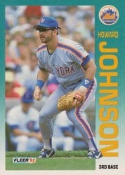 1992 Fleer Base Set Howard Johnson #509 card