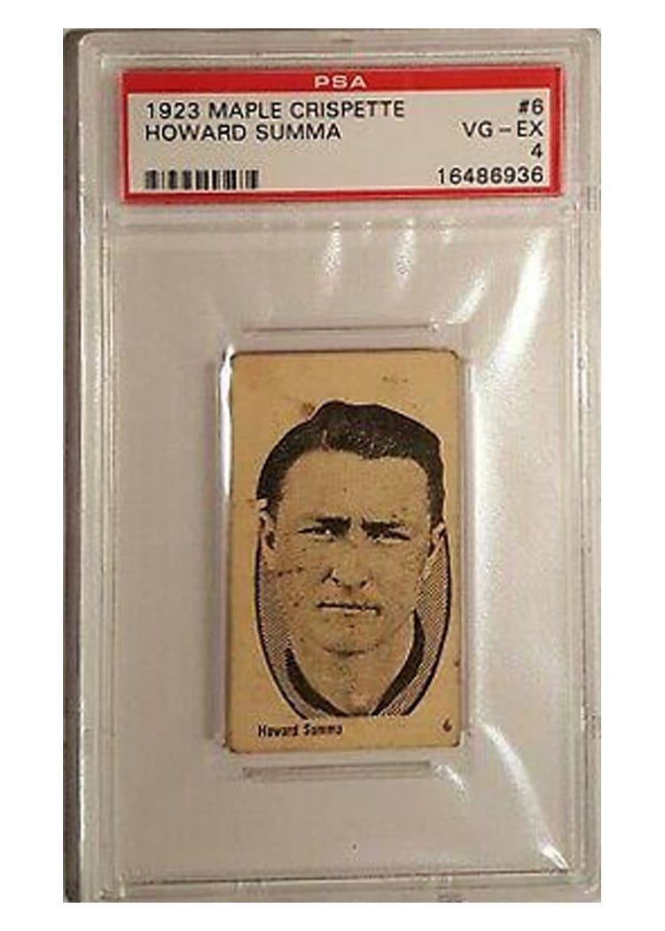1923 Maple Crispette Howard Summa #6 card
