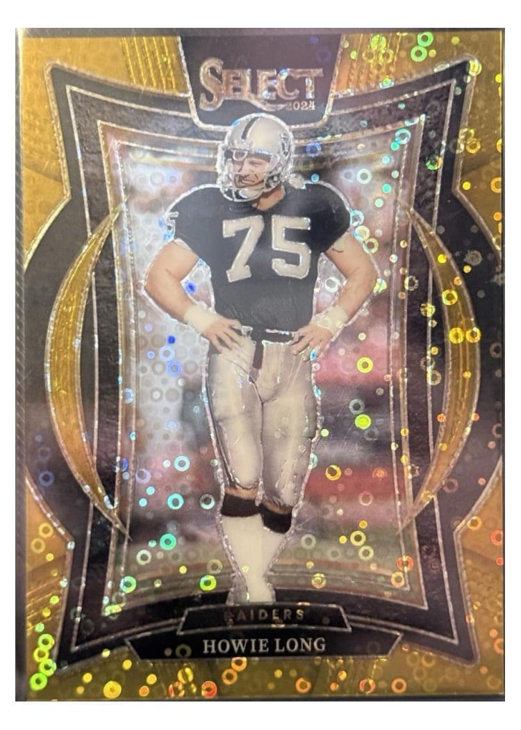 2024 Panini Select Base Set Howie Long Gold Disco Prizm #60 card