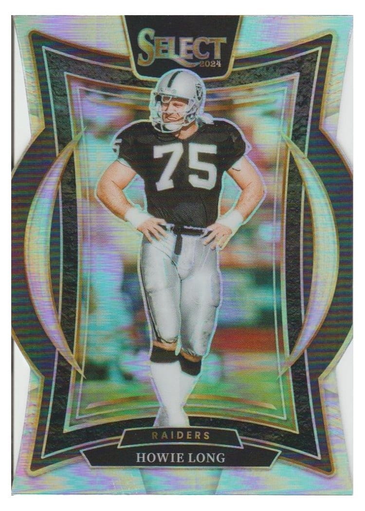 2024 Panini Select Base Set Howie Long Silver Prizm Die-Cut #60 card