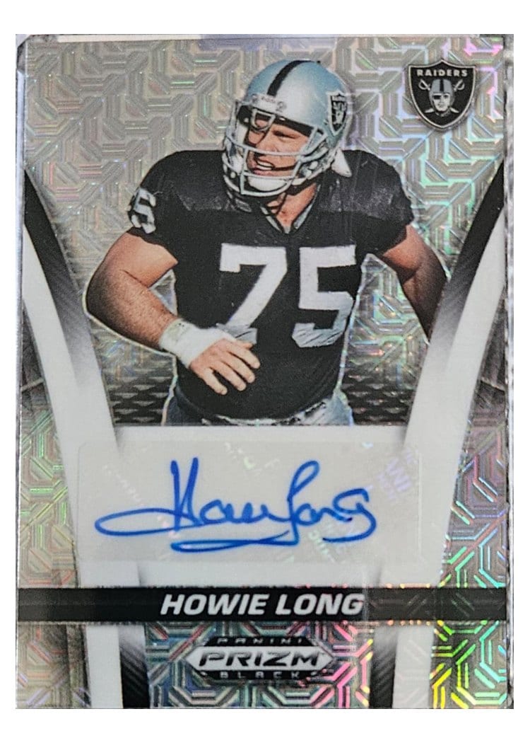 2025 Panini Prizm Black Flashback Signatures Howie Long #7 card