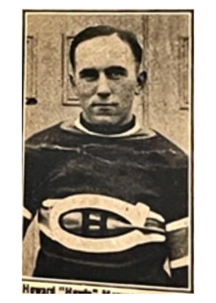 1924 V130 Maple Crispette Howie Morenz #12 card
