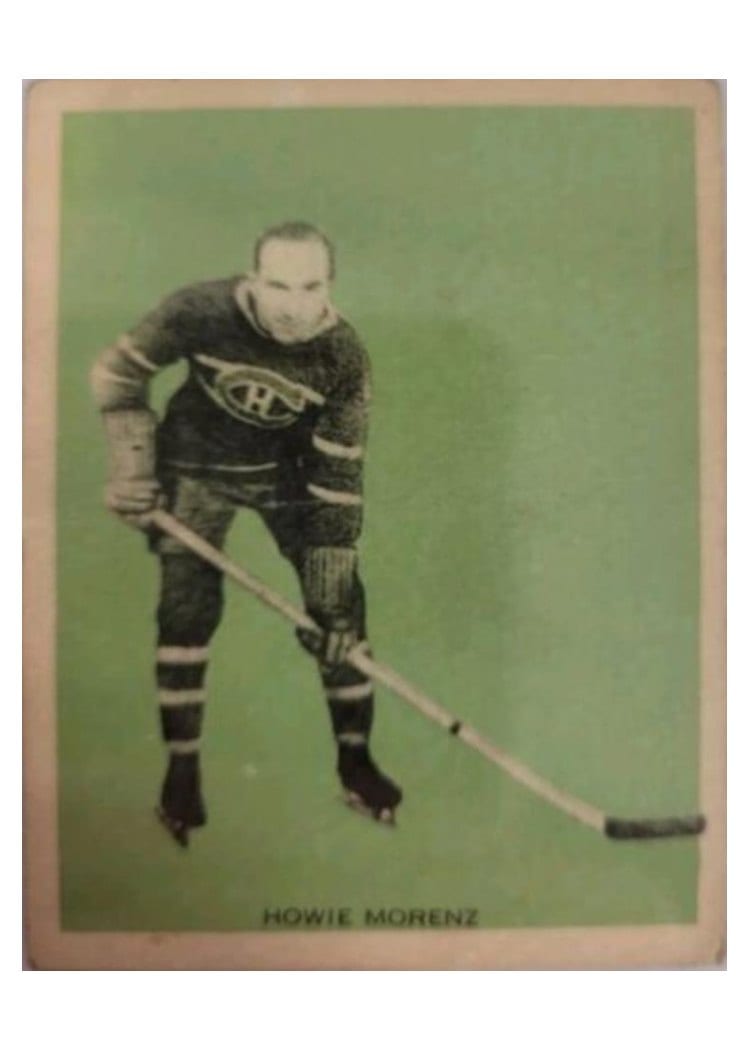 1933 Hamilton Gum Howie Morenz #8 card