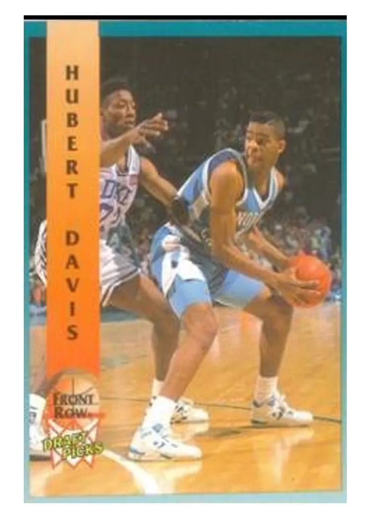 1992 Front Row Draft Picks Hubert Davis #85 card