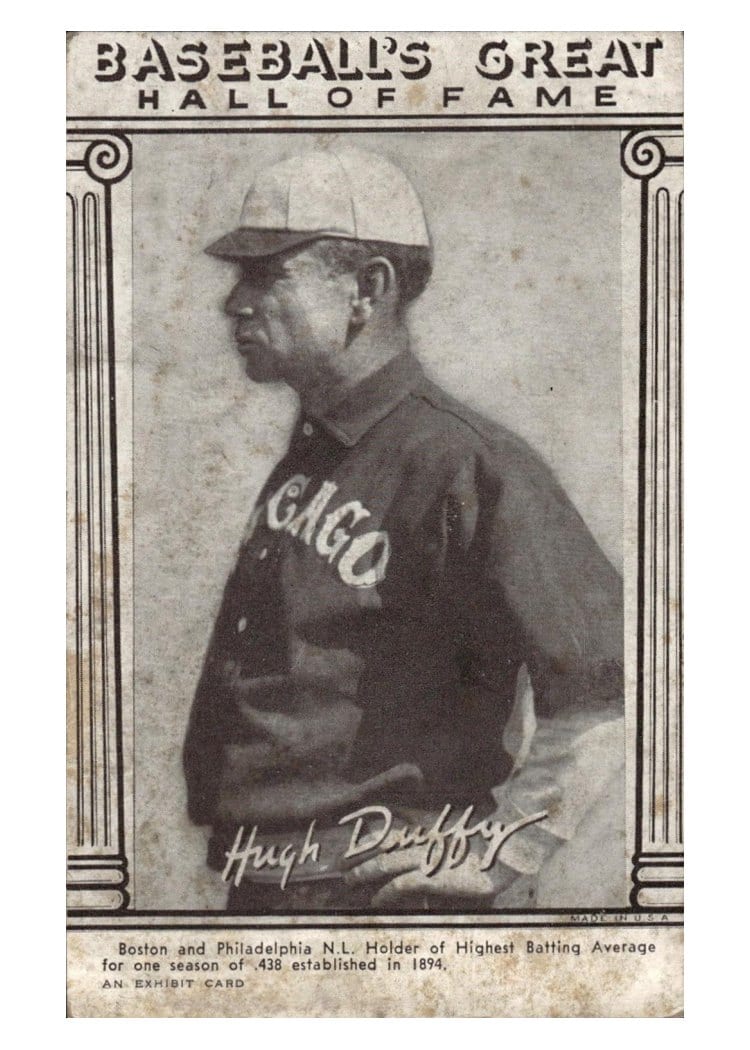 1948 Baseball's Great Hall of Fame Exhibits Hugh Duffy card