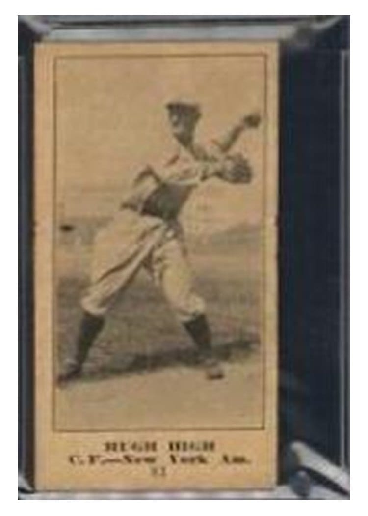 1916 Famous & Barr Co Hugh High #81 card