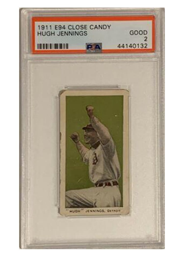 1911 E94 Close Candy Hugh Jennings card