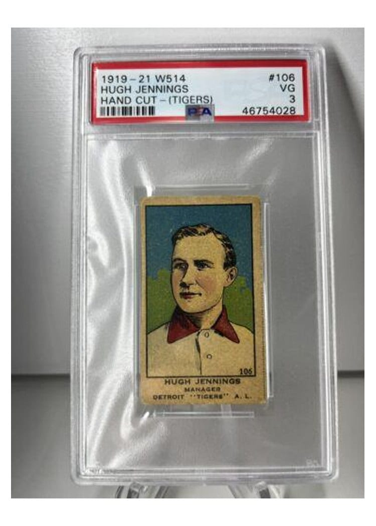 1919 W514 Hugh Jennings #106 card
