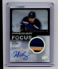 2023-24 Upper Deck Premier Premier Focus Autograph Patch Rookies Hugh McGing #PFR-HU card