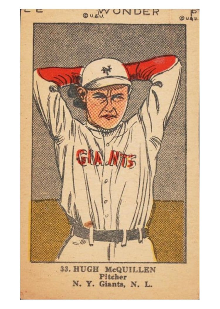 1923 W515 2 Hugh McQuillan #33 card