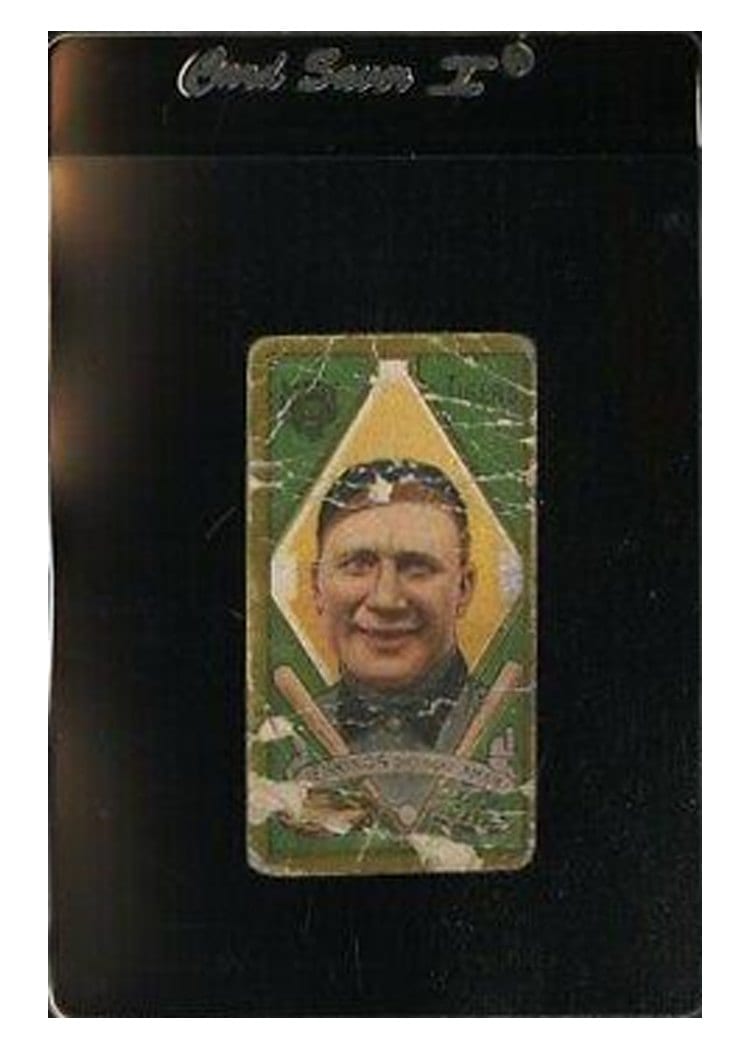 1911 T205 Gold Border Hughie Jennings card