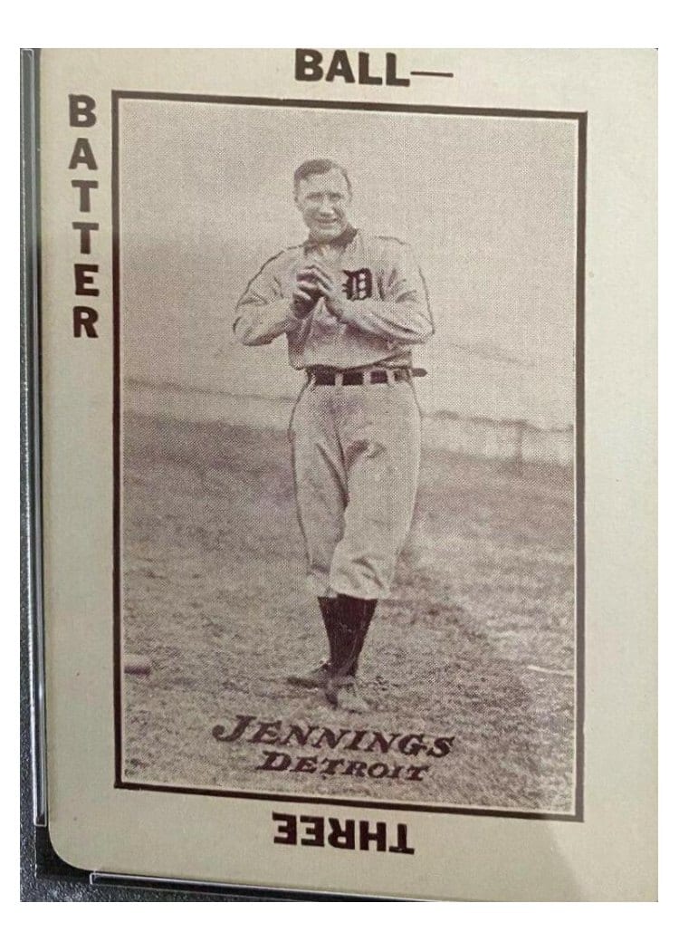 1913 National Game Hughie Jennings card