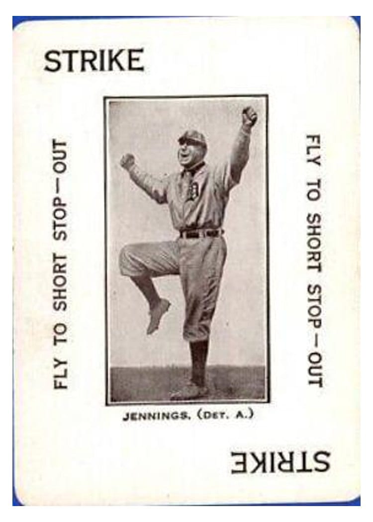 1914 Polo Grounds Game Hughie Jennings card