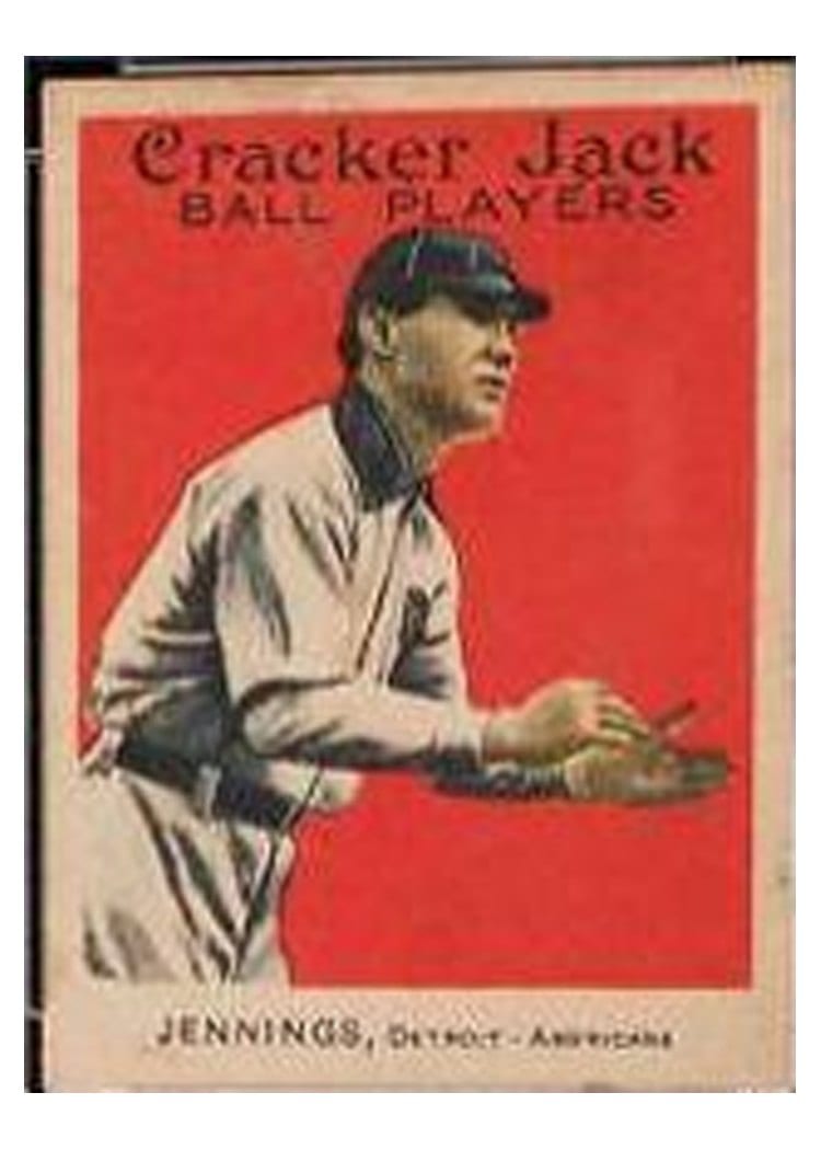 1915 Cracker Jack Hughie Jennings #77 card