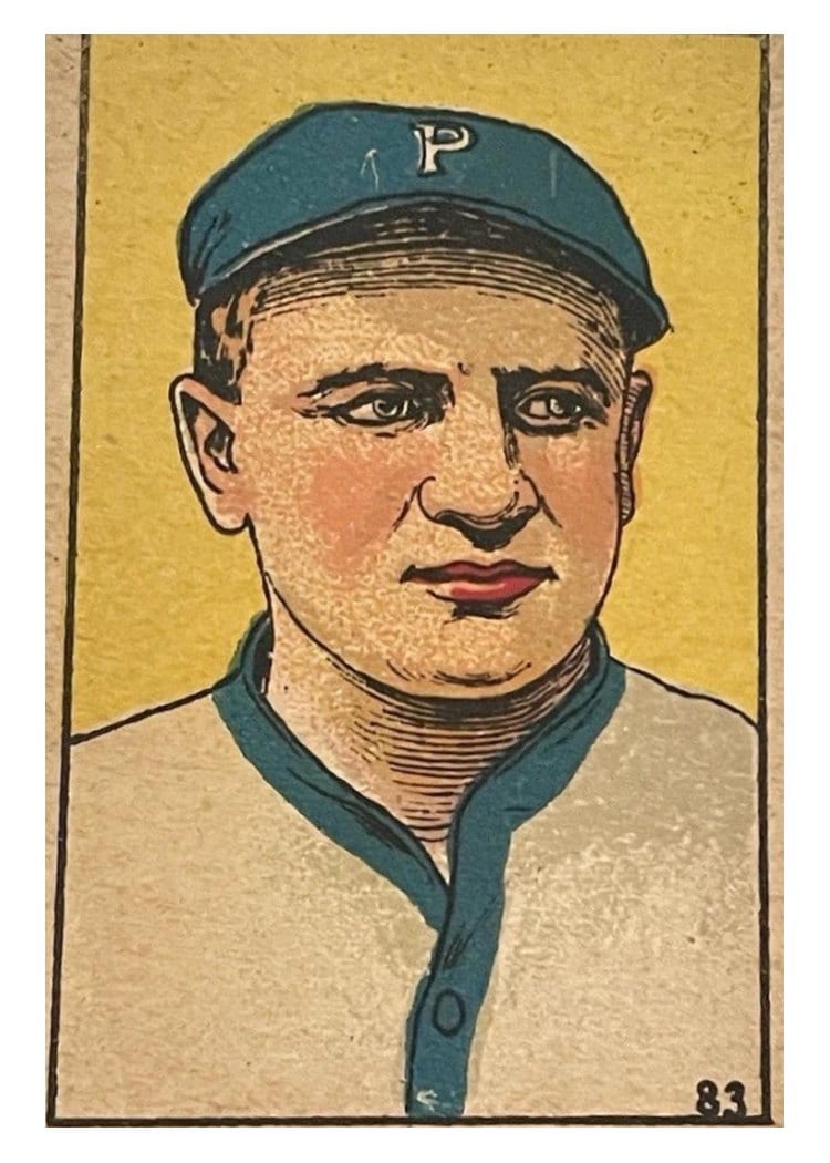 1919 W514 Hugo Bezdek #83 card