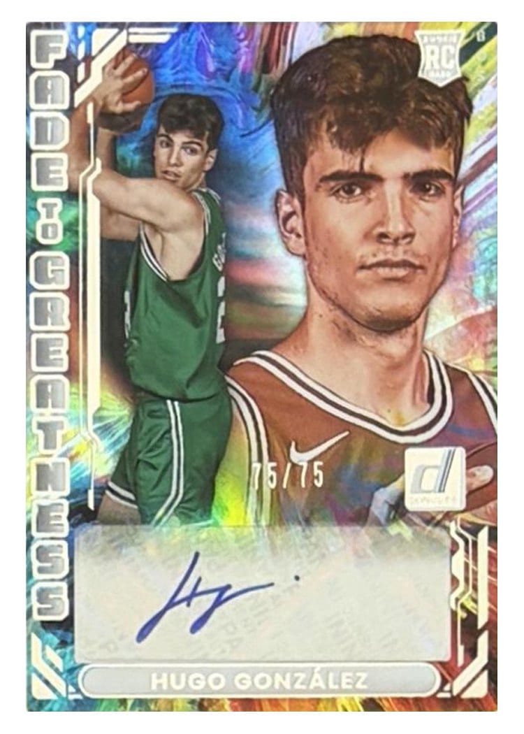 2025-26 Donruss Fade to Greatness Hugo Gonzalez #2 card