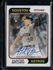 2023 Topps Heritage Real One Autographs Hunter Brown #ROA-HB