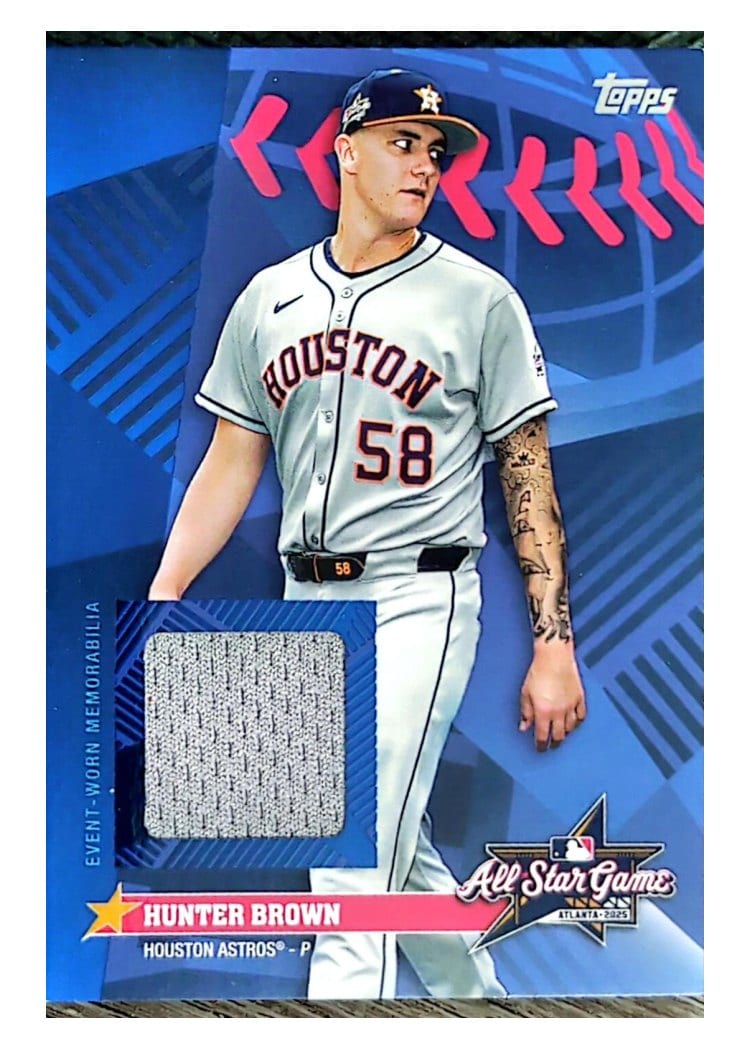 2025 Topps Update All-Star Stitches Hunter Brown #AS-HB card