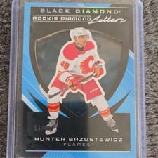 2025-26 Upper Deck Black Diamond Rookie Diamond Cutters Hunter Brzustewicz #RDC-HB card