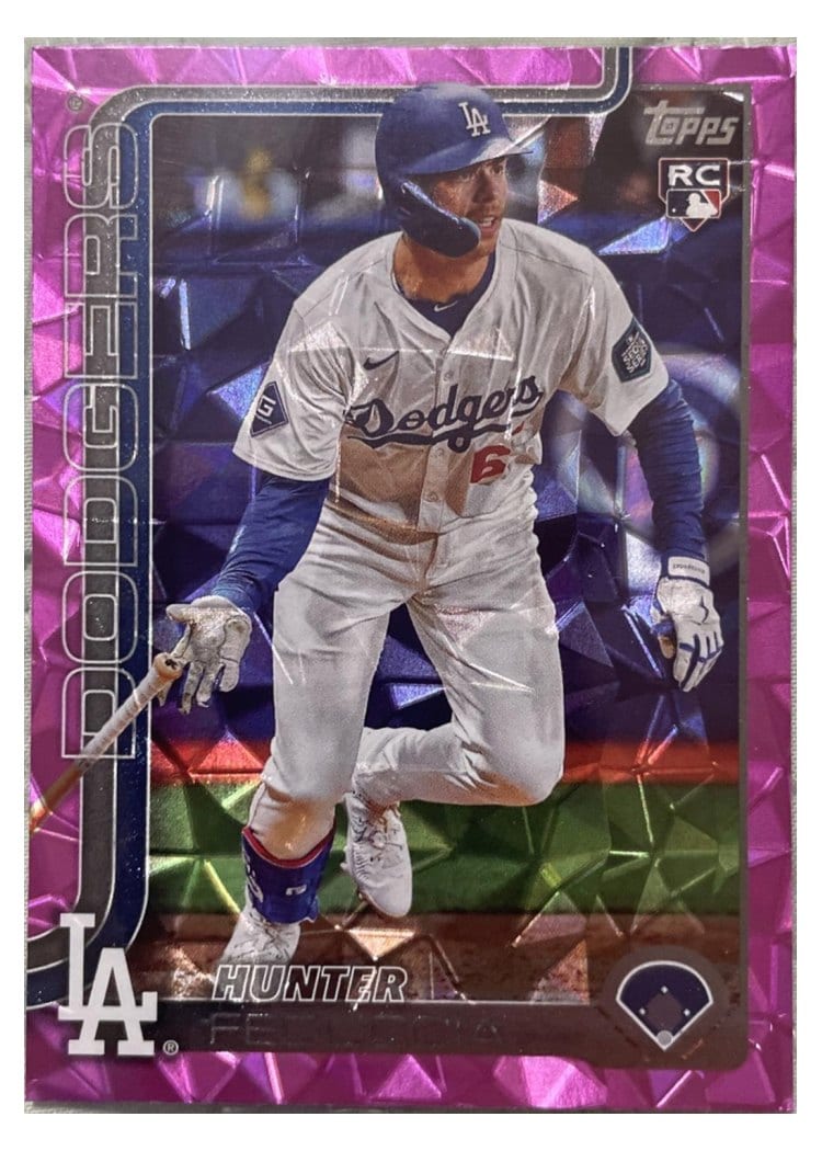 2025 Topps Base Set Hunter Feduccia Pink Diamante Foil #68 card
