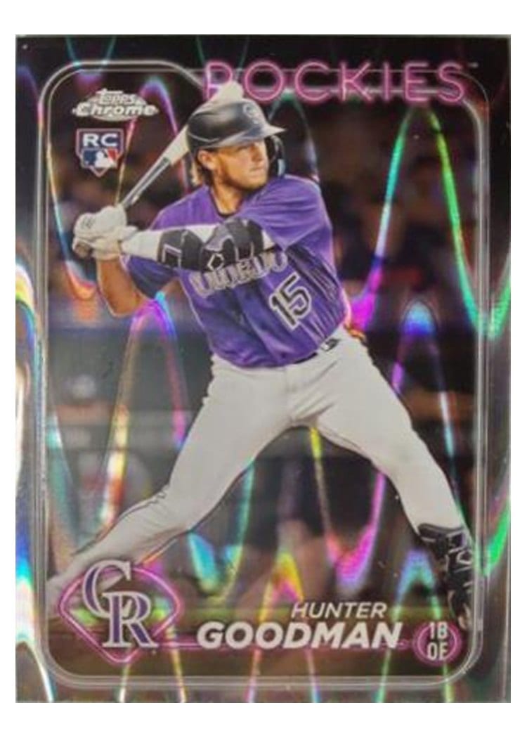 2024 Topps Chrome Base Set Hunter Goodman #99 card